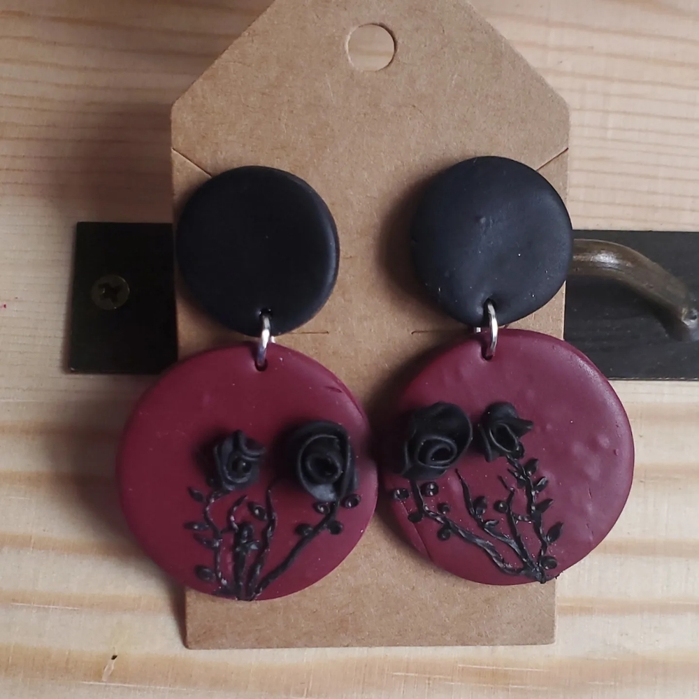Polymer clay earrings